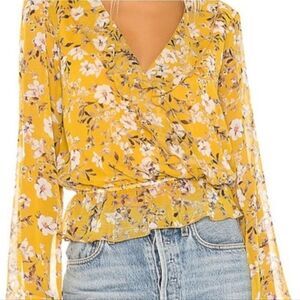 Show Me Your Mumu Brewster Top Flirtin Floral Size XS